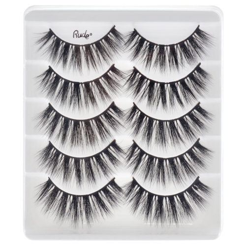 Rude Essential Faux Mink 3D Lashes 5 Multi-Pack