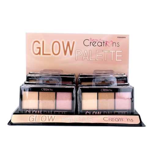BEAUTY CREATIONS  Glow Palette Display Set, 12 Pieces