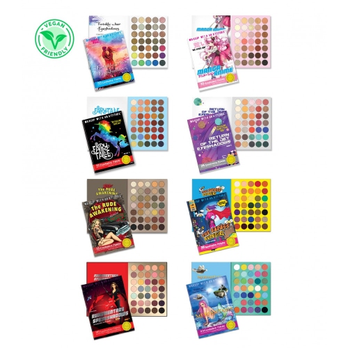 RUDE  Book Series 8 Eyeshadow Palettes Bundle