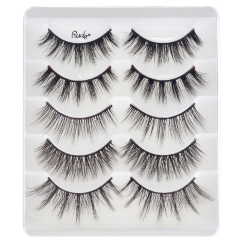 Rude Essential Faux Mink 3D Lashes 5 Multi-Pack