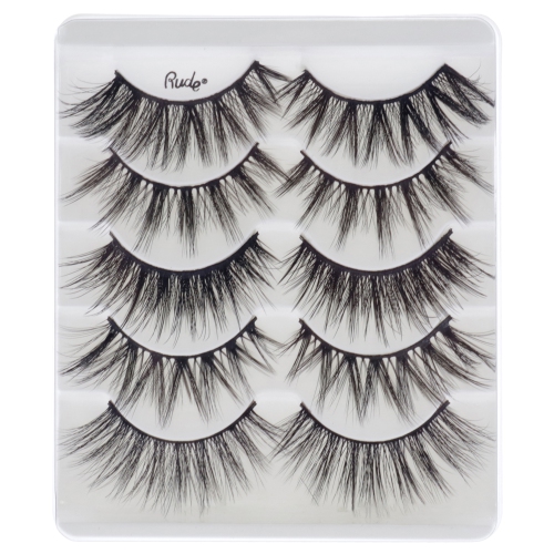 Rude Essential Faux Mink 3D Lashes 5 Multi-Pack