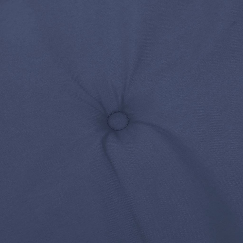 vidaXL Highback Chair Cushions 6 pcs Navy Blue Fabric