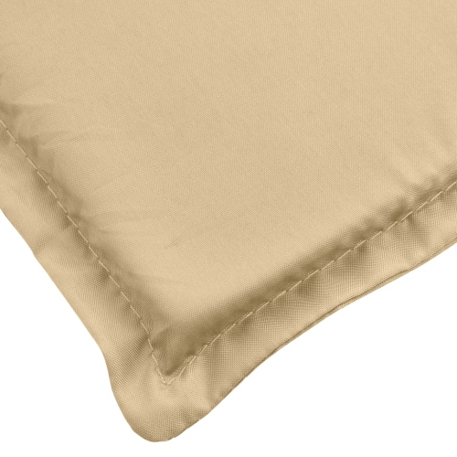 vidaXL Lowback Chair Cushions 2 pcs Melange Beige 100x50x4 cm Fabric