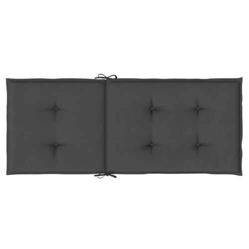 vidaXL Highback Chair Cushions 6 pcs Melange Anthracite 120x50x4 cm Fabric