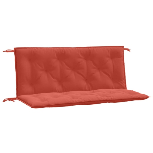 VIDAXL  Garden Bench Cushions 2PCs Melange 120X50X7 Cm Fabric In Red