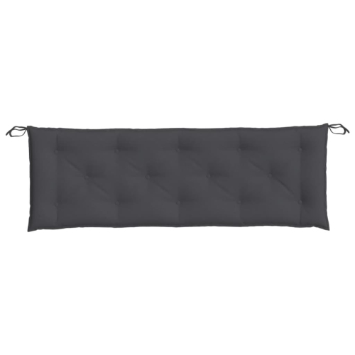 vidaXL Garden Bench Cushions 2pcs Melange Anthracite 150x50x7 cm Fabric