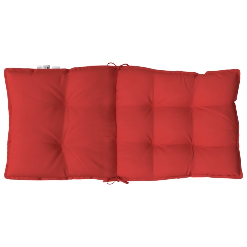 vidaXL Lowback Chair Cushions 6 pcs Red Oxford Fabric