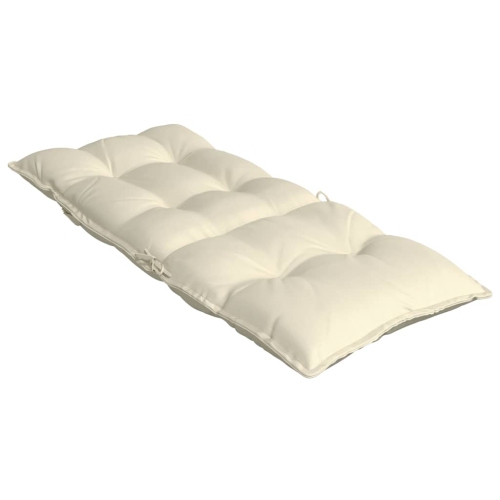 vidaXL Highback Chair Cushions 6 pcs Cream Oxford Fabric