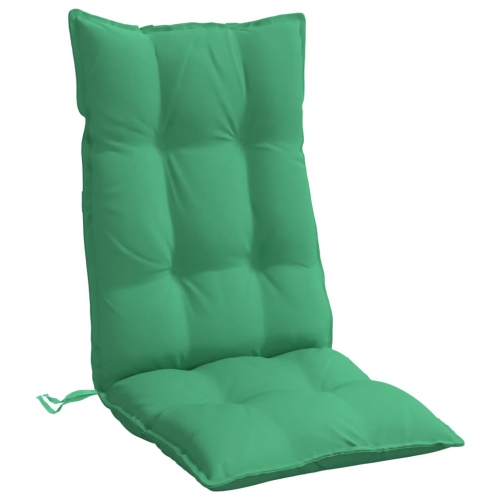 vidaXL Highback Chair Cushions 6 pcs Green Oxford Fabric