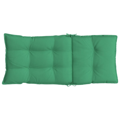 vidaXL Highback Chair Cushions 6 pcs Green Oxford Fabric
