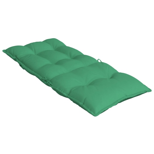 vidaXL Highback Chair Cushions 2 pcs Green Oxford Fabric