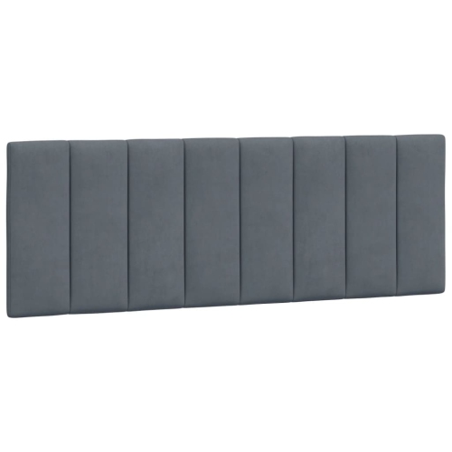 vidaXL Headboard Cushion "Hanko" Dark Grey 137 cm Velvet