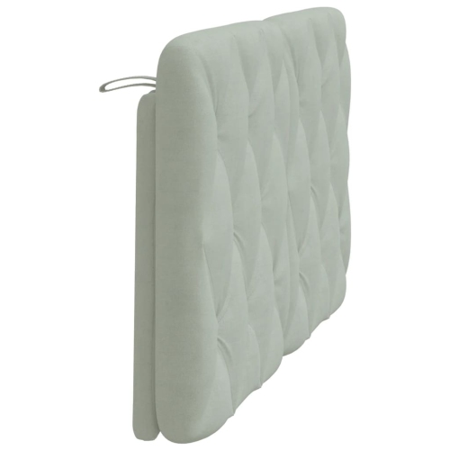 vidaXL Headboard Cushion Light Grey 137 cm Velvet