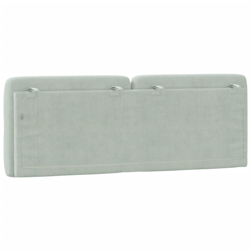 vidaXL Headboard Cushion Light Grey 137 cm Velvet