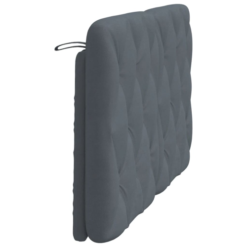 vidaXL Headboard Cushion Dark Grey 137 cm Velvet