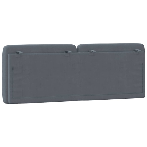 vidaXL Headboard Cushion Dark Grey 137 cm Velvet