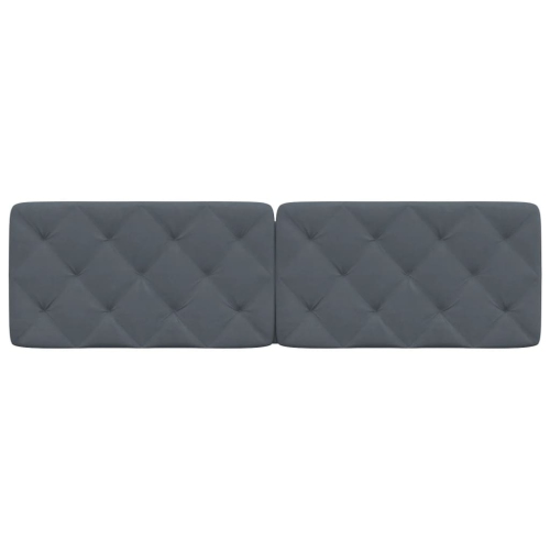 vidaXL Headboard Cushion Dark Grey 183 cm Velvet
