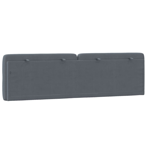 vidaXL Headboard Cushion Dark Grey 183 cm Velvet