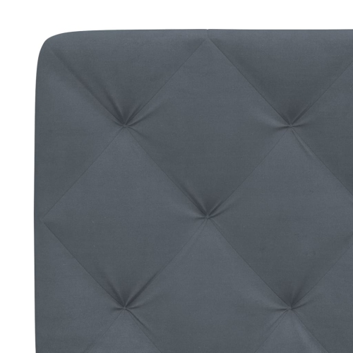 vidaXL Headboard Cushion Dark Grey 183 cm Velvet