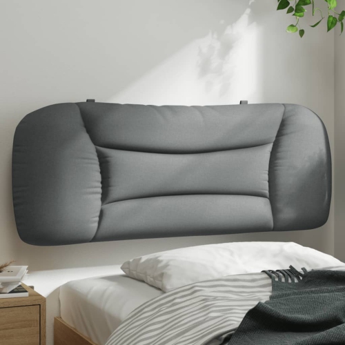 VidaXL – Coussin de tête de lit « Hvar » en tissu 100 cm gris pâle