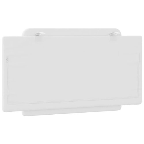 vidaXL Headboard Cushion "Zadar" White 100 cm Faux Leather