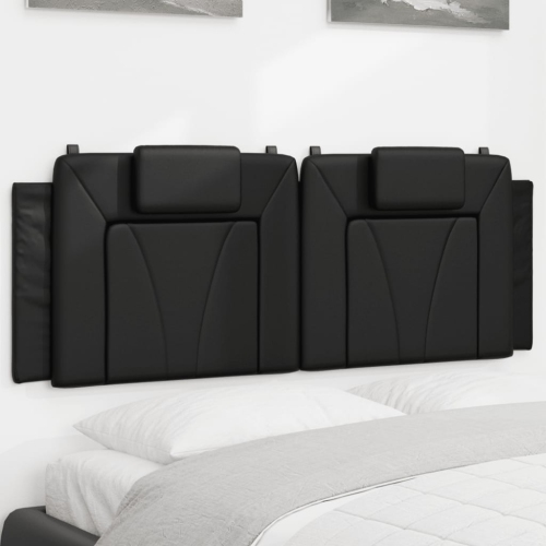 vidaXL Headboard Cushion "Viana" Black 137 cm Faux Leather