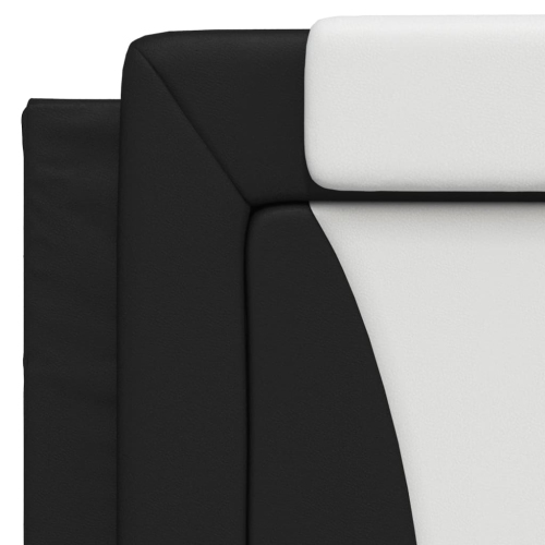 vidaXL Headboard Cushion "Viana" Black and White 100 cm Faux Leather