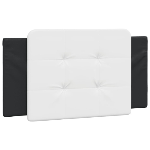 vidaXL Headboard Cushion "Zadar" White and Black 100 cm Faux Leather