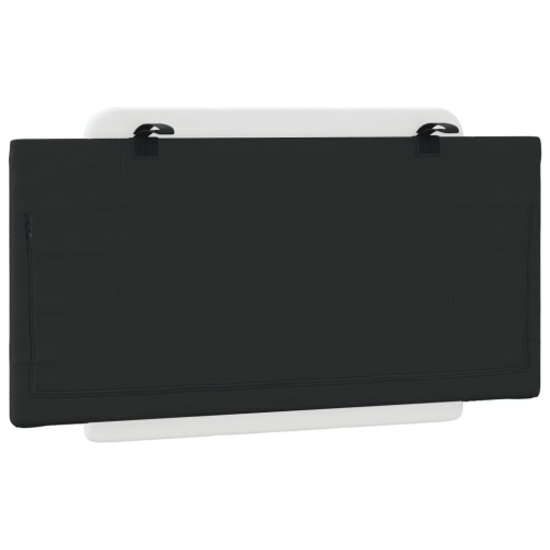 vidaXL Headboard Cushion "Zadar" White and Black 100 cm Faux Leather