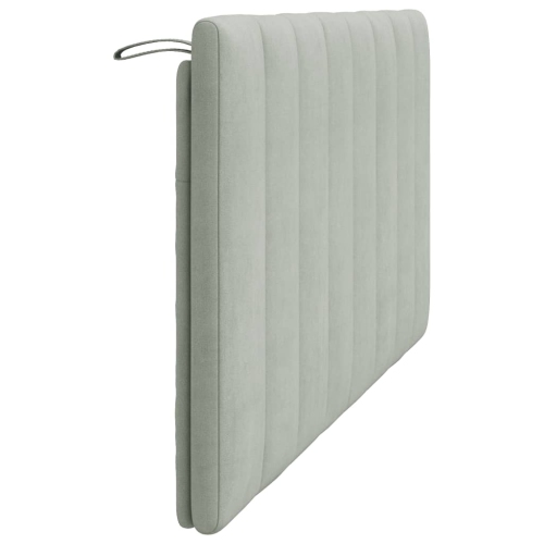 vidaXL Headboard Cushion "Hanko" Light Grey 152 cm Velvet