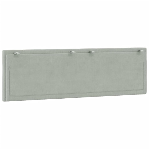 vidaXL Headboard Cushion "Hanko" Light Grey 152 cm Velvet