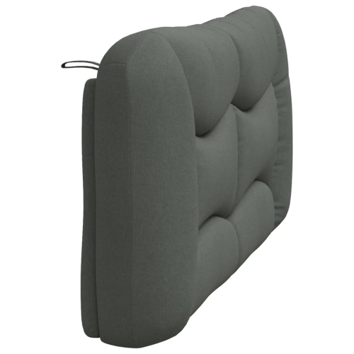 VidaXL – Coussin de tête de lit «&nbsp;Hvar&nbsp;» en tissu 152&nbsp;cm gris foncé
