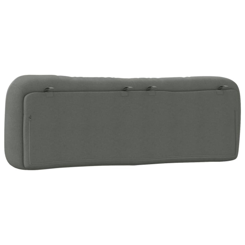 VidaXL – Coussin de tête de lit «&nbsp;Hvar&nbsp;» en tissu 152&nbsp;cm gris foncé
