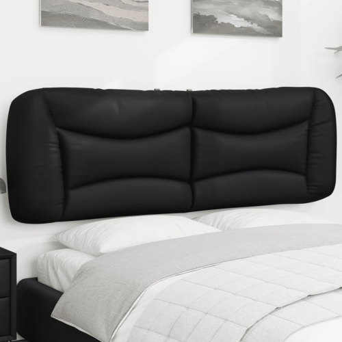 VidaXL – Coussin de tête de lit « Hvar » en similicuir 153 cm noir