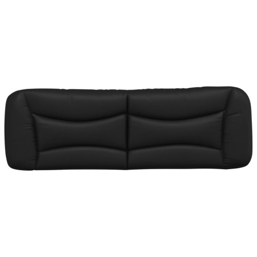 VidaXL – Coussin de tête de lit « Hvar » en similicuir 153 cm noir