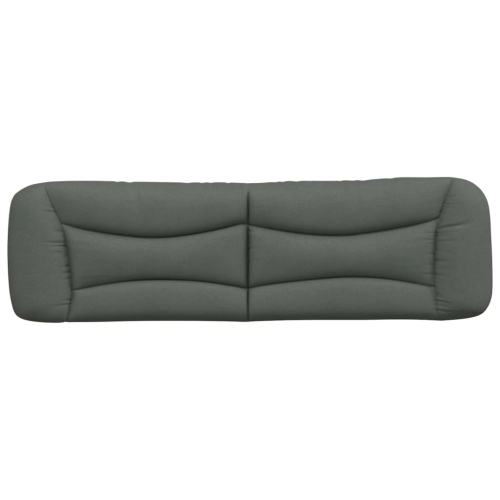 vidaXL Headboard Cushion "Hvar" Dark Grey 183 cm Fabric