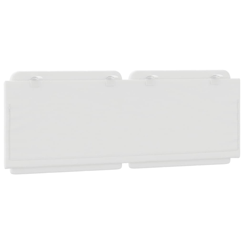 VidaXL – Coussin de tête de lit «&nbsp;Zadar&nbsp;» Similicuir blanc 137&nbsp;cm