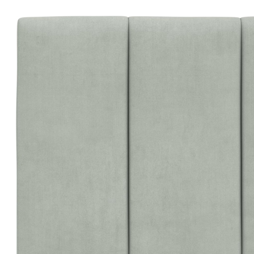vidaXL Headboard Cushion "Hanko" Light Grey 100 cm Velvet