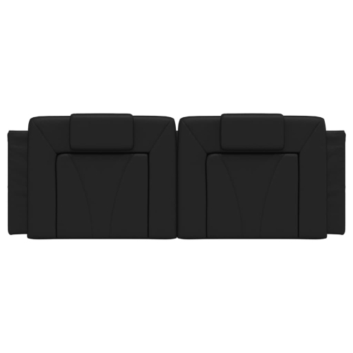 vidaXL Headboard Cushion "Viana" Black 137 cm Faux Leather