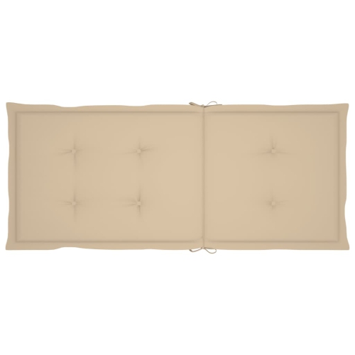 Chaises inclinables de jardin VidaXL 6 pièces avec coussins bois d'acacia massif