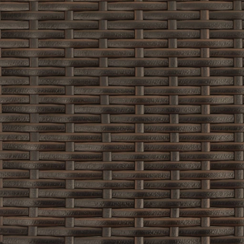 vidaXL Garden Sofa 2-Seater with Stools Brown Poly Rattan