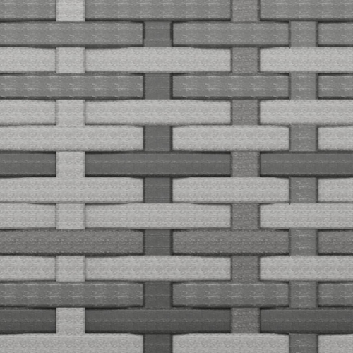 vidaXL Garden Footstools with Cushions 4 pcs Grey Poly Rattan