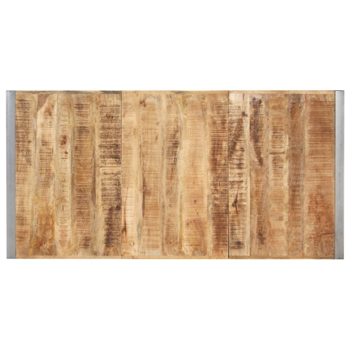 vidaXL Dining Table 180x90x75 cm Solid Rough Mango Wood