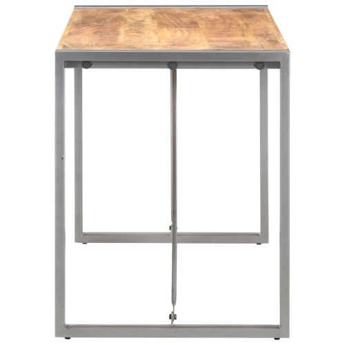 vidaXL Dining Table 120x60x75 cm Solid Rough Mango Wood