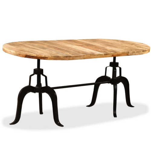 vidaXL Dining Table Solid Mango Wood and Steel 70.9"