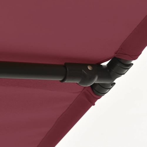 vidaXL Garden Parasol with Aluminium Pole 180x110 cm Bordeaux Red