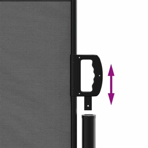 vidaXL Retractable Side Awning Anthracite 120x600 cm