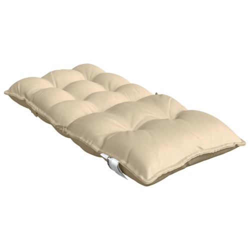 vidaXL Lowback Chair Cushions 4 pcs Beige Oxford Fabric