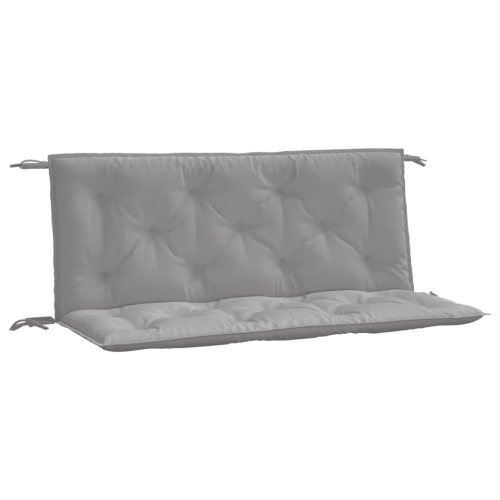 VIDAXL  Garden Bench Cushions 2PCs 120X50X7Cm Oxford Fabric In Grey