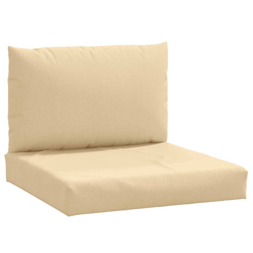 VIDAXL  Pallet Cushions 2 PCs Melange Fabric In Beige